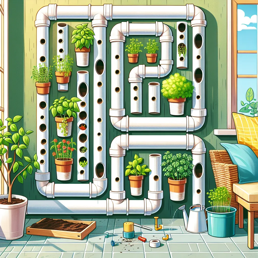 Como Fazer Horta Vertical com Cano PVC (Barato e Bonito)