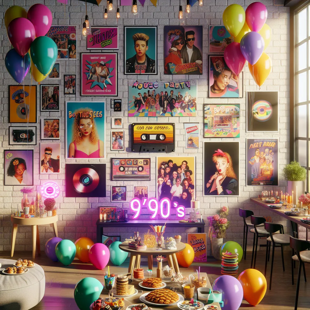 Como Organizar uma Festa Temática de Anos 90 em Casa