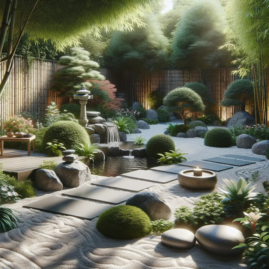 Criando um Espaço Zen com Elementos Naturais no Jardim
