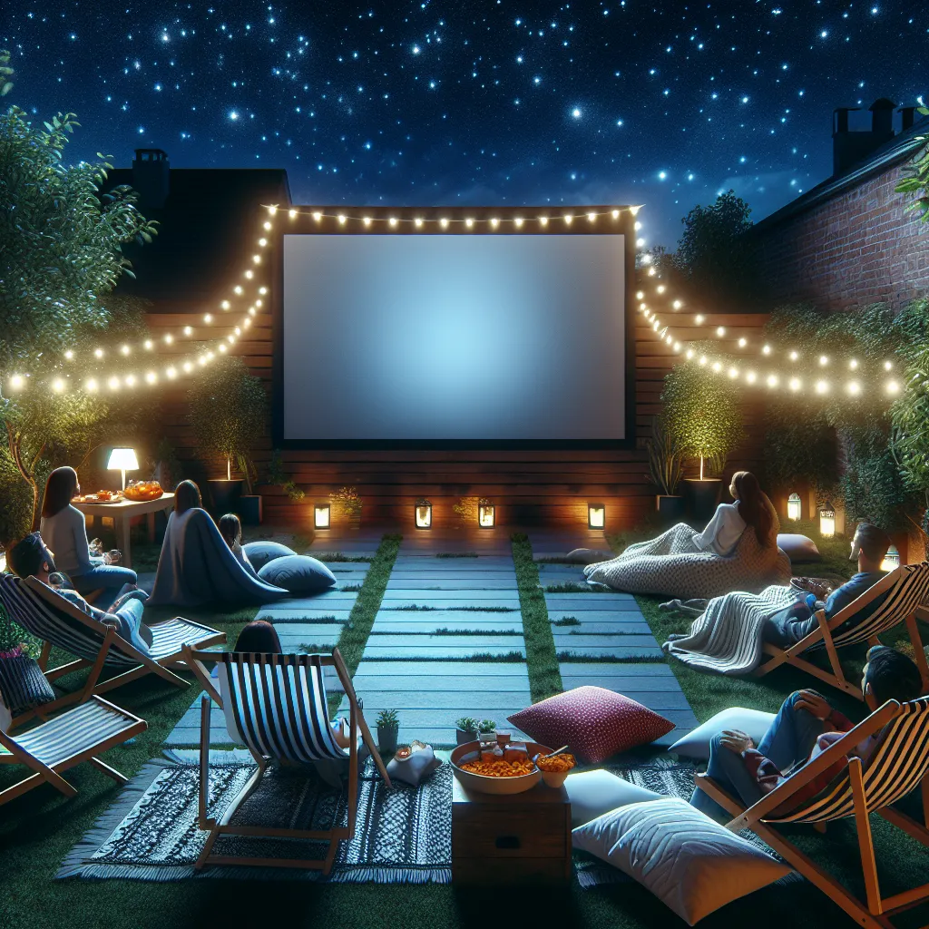 Como Organizar um Festival de Cinema ao Ar Livre em Casa