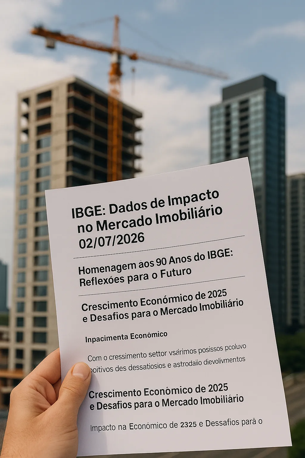 IBGE: Dados de Impacto no Mercado Imobiliário - 02/07/2026